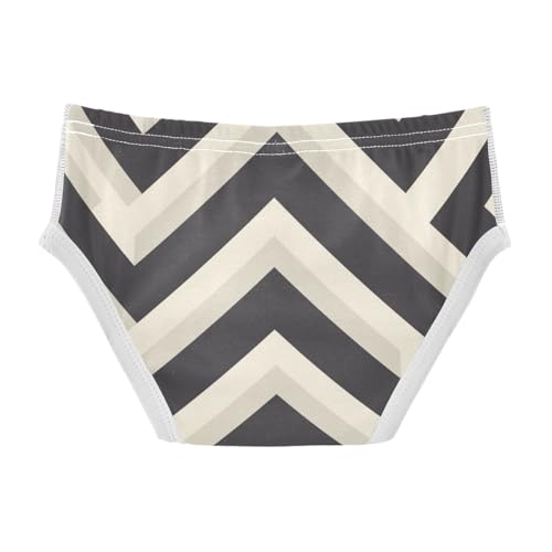KLL Black and White Stripes Toddler Boy Soft Nighttime Underwear Breathable Children Undies2