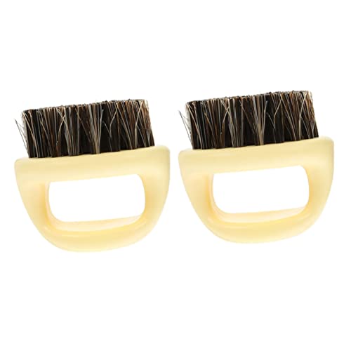 SOESFOUFU Beard and Mustache Styling Kit 2 in 1 Brush Set Hair for Men for Barber Shop Home