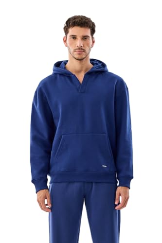 Image of SNITCH Men Casual Hoodie| Oversized Fit Hooded Neckline with Graphic Print & Long Sleeve| Soft Cotton-Polyester Blend for Daily Winter Wear & Streetwear