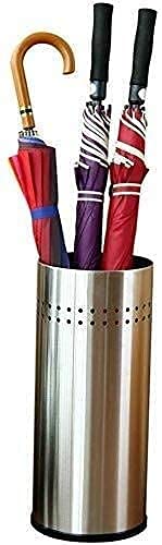 Porte-parapluie contre les sols mouillés en acier inoxydable rond et robuste