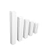 Produktbild Universal Fussleisten Eckklotz Eckblock Ecke Eckturm MDF WEISS [SPARPAKET] (Eckturm ECONOMY (ohne Fase), 85 mm / 20 Stück)