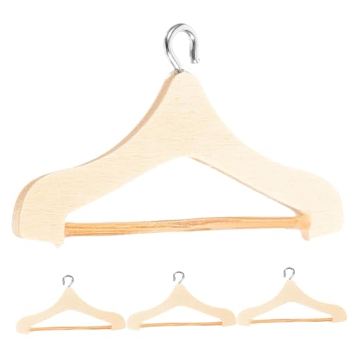 BESPORTBLE 4Piezas Madera para Muñecas De Mini Miniatura para Casa De Muñecas Accesorios para Vestidos De Muñecas Decoración Niñas