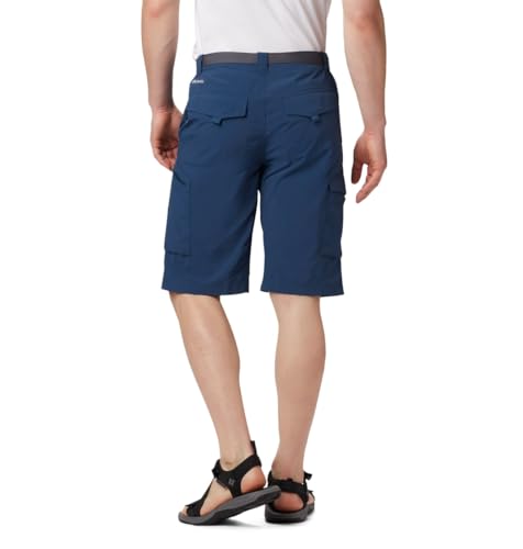 Image of Columbia Men's Regular Fit Shorts (AM4723 Cypress Heather Camo Print 40)