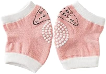 Maharsh Baby Knee Pads for Crawling, Anti-Slip Padded Stretchable Elastic Cotton Soft Breathable Comfortable Knee Cap Elbow Safety Protector (Multicolor) (Pack of 1)