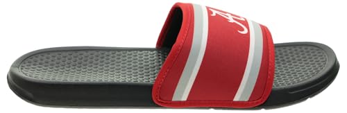 Image of FOCO NCAA Printed Team Logo and Color Stripes Comfortable Slide Sandals