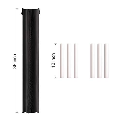 Easy To Install Door Draft Stopper, Under Door Noise Air Cold Blocker Seal Bottom Of Doors 30" To 36", Adjustable Door Sweep Soundproof Guard, Interior Front Double-Sided Draft Stopper #TOP4