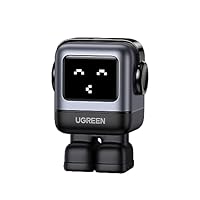 UGREEN Nexode RG 30W PD 充電器 ロボット型 USB-C 【表情で充電状況がわかる・着脱可能なマグネット式ブーツ付き】 GaNFast採用 PD/PPS/QC4+規格対応 PSE技術基準適合 iPhone 15-8シリーズ、Galaxy S23 Ultra、Google Pixelシリーズ、MacBook Air、iPad Proなどに対応 CD359 メタリック