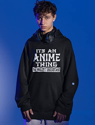 Tstars GTRPP0G-PL-99HB Anime Hoodie Gifts For Men Women Novelty Unisex Hoodie Black X-Large thumb #1