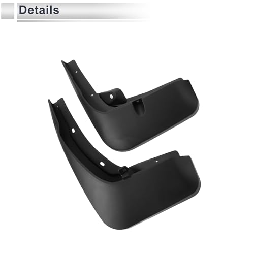 Image of X AUTOHAUX 1set Front and Rear Mud Flaps Splash Guards Mud Guards for Audi Q7 2016-2019 W /Mount Accessories