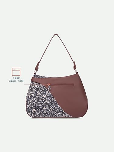 Image of ZOUK Ira Handbag | Stylish Women's Handbag | Luxury Shoulder Bag for Women | Trendy | Fancy Ladies Handbags | Small Purse for Events | Water-Resistant