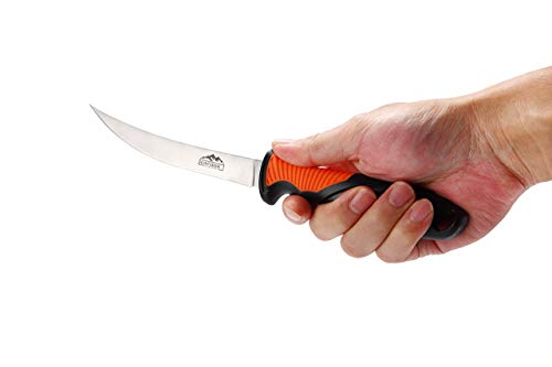 Huntsman Outdoors 6 Inch Fish Fillet And Bait Knife - Non Slip Handle, Stainless Steel Blade For Fish Filleting, Food Prep, Skinning And Boning Knife #TOP3