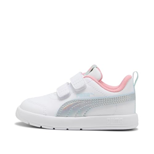 PUMA Kız Çocuk Courtflex V3 SpaceBelle VInf Bot PUMA White-Sea Glass 26