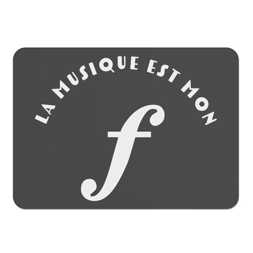 Sets de table musique en liège noir grand format de qualité - 2