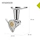 Kenwood Pasta Fresca Nudelpresse KAX92.A0ME, Zubehör Küchenmaschinen, Edelstahl Gehäuse inkl. Bronze-Teigwareneinsatz für Maccheroni rigati