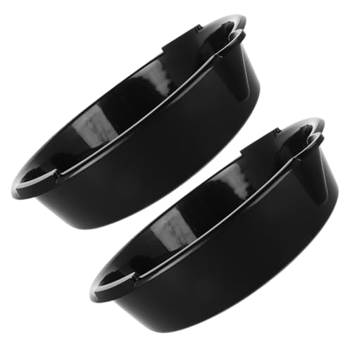 MOTHNUR 2 Pezzi Vaschetta Raccolta Olio Auto in Plastica Nera Contenitore Antigoccia per Cambio Olio Resistente e Riutilizzabile Facile da Pulire per Manutenzione Meccanica