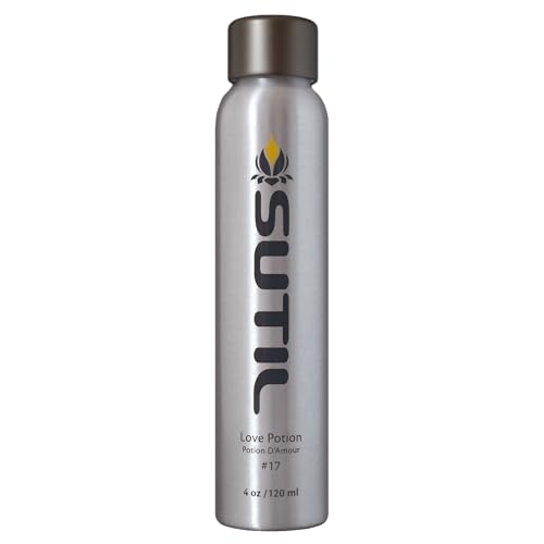 SUTIL Love Potion #17 Massage Oil – Sensual Aphrodisiac Massage Oil for Couples – Non-Sticky Botanical Body Oil with Ylang Ylang, Jasmine & Ginger – Relaxing & Romantic Aromatherapy Massage Oil (4 Oz)