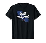 North Hollywood California Los Angeles CA Map T-Shirt