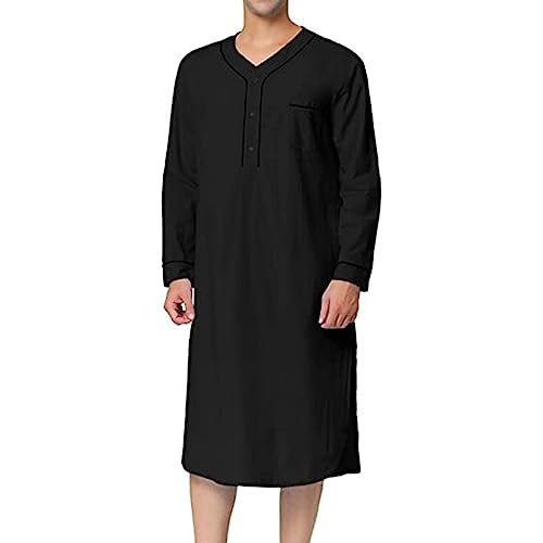 Zeiyignr Men's Muslim Clothes Middle East Ramadan Kaftan Saudi Arabic Robe Dubai Long Gown Ethnic Clothes Islamic Clothing