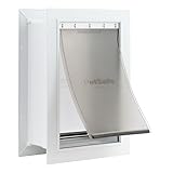 PetSafe Never Rust Wall Entry Pet Door - Telescoping Frame - Insulates Better Than Metal, Energy Efficient - Interior & Exterior Walls, Weatherproof, Easy to Install & Clean - M