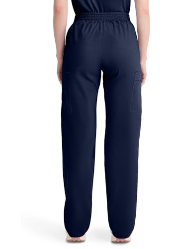 Image of Dickies EDS Signature Scrubs for Women, Elastic Waist Pull-On Cargo Pants for Women in Soft Brushed Poplin - 86106