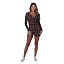 V|neckonesieromper:plaid Print:black/Red