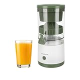 **Exprimidor Automático Inalámbrico – Recargable por USB-C, Portátil y Compacto, Exprime hasta 12 Naranjas Automáticamente, con Tapa y Tapón Antigoteo** (verde)