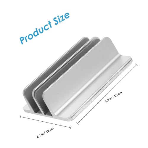 Base vertical para laptop y tablet de aluminio BESTYASH miniatura 2