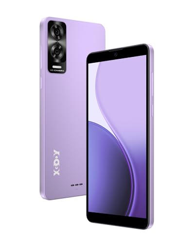 Xgody X33 Teléfono Móvil, Android 15 Go Octa-Core Smartphone con Pantalla de 6'', Batería 3500mAh, 4G Dual SIM, 3GB+32GB 128GB Ampliable, Cámara 8MP+5MP, Face ID, GPS (Púrpura)