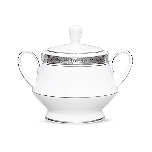 Noritake Crestwood Platinum Sugar Bowl with Cover