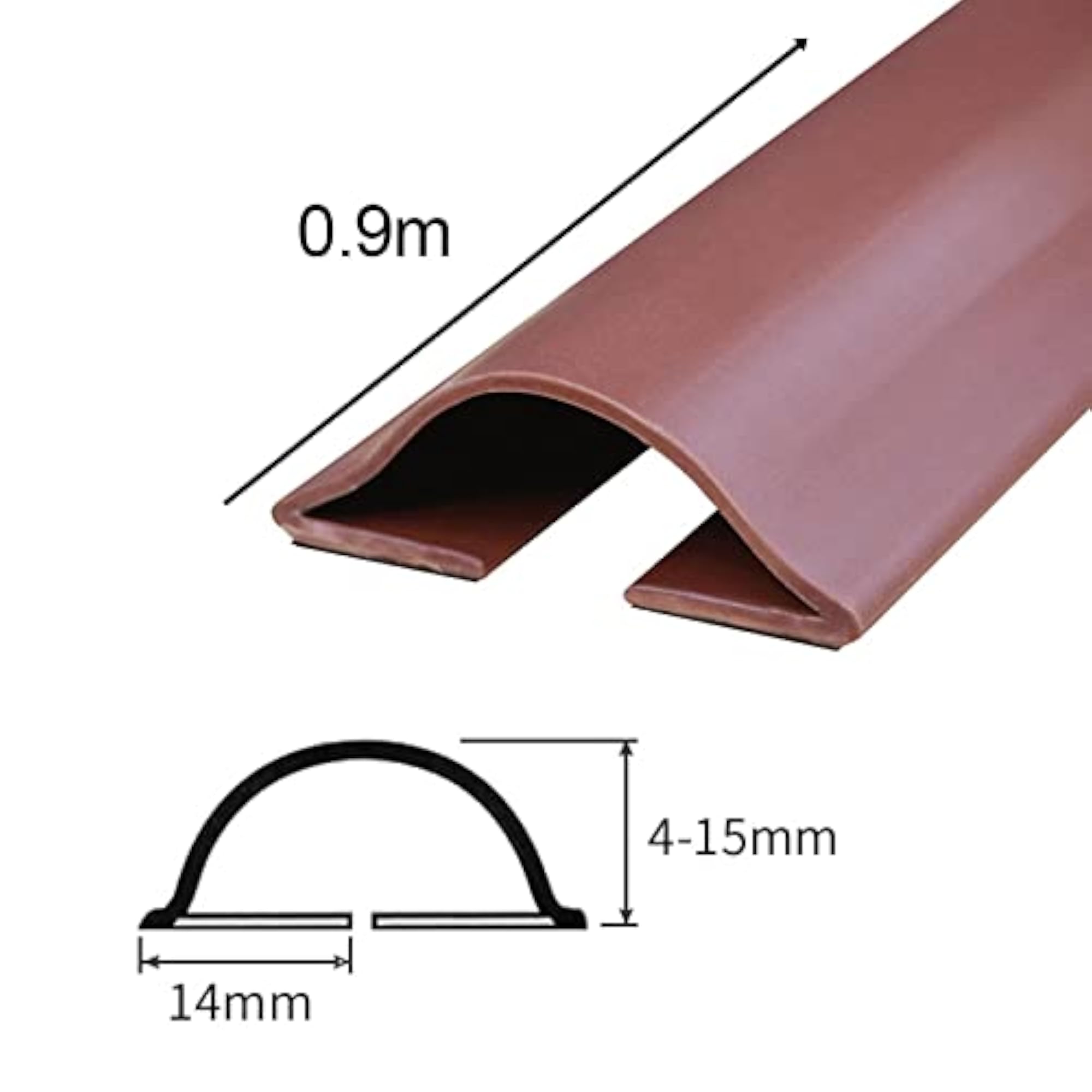4x Door Bottom Seal Strip Draft Guard Noise Insulation
