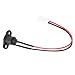 equlup Electric Scooter Charging Port, Silicone Charging Port Smooth Scooter Charging Port with Waterproof Cover Portable Electric Scooter Accessory for M365
