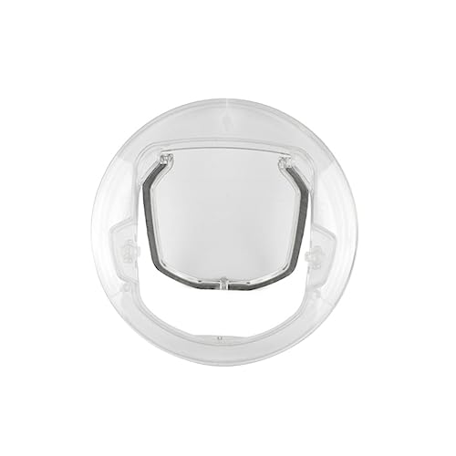 Toyvian Transparent Cat Door Durable Pet Entry Exit Door for Cats Kittens Quiet Brush Design Material for Home Use