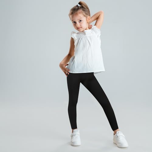 Boyiee 4 Pcs Girls Athletic Leggings Kids Running Yoga Pants Workout Active Dance Tights for Youth4