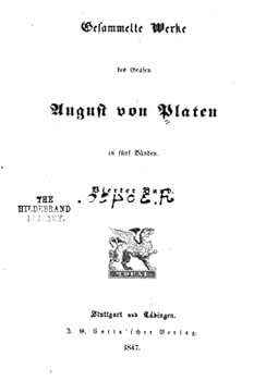 Paperback Gesammelte werke des grafen August von Platen [German] Book
