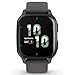 Garmin 010-02701-00 Venu Sq 2 GPS Smartwatch Slate Bezel with Shadow Gray Case and Silicone Band Bundle with Tech Smart USA Fitness & Wellness Suite and 2 YR CPS Enhanced Protection Pack