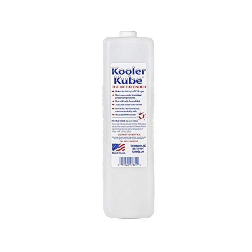 Kooler Kube Ice Extender, 2 Liter KoolerGel Cooler Ice Pack Lasts 50% Longer, Reusable