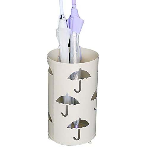 Cubo de paraguas beige de diseño redondo moderno para el hogar, restaurante y hotel