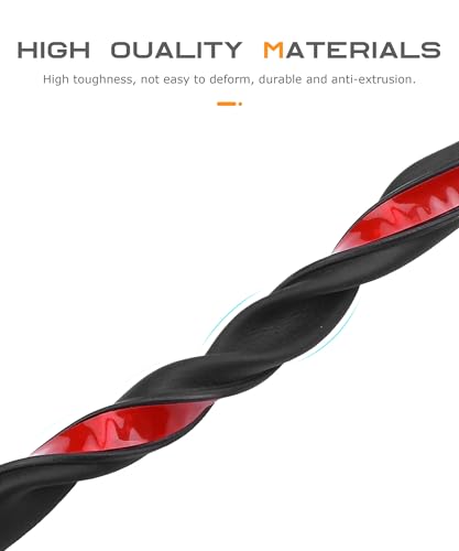 SCUARI 13Ft Automotive Weather Stripping,Car Accessories Door Rubber Seal Strip,Car Front Windshield Strip,Super Flexible Z-Shaped Rubber Cars Door Seal Strip,Suitable for Cars, RVs,Vans - Thumbnail 3
