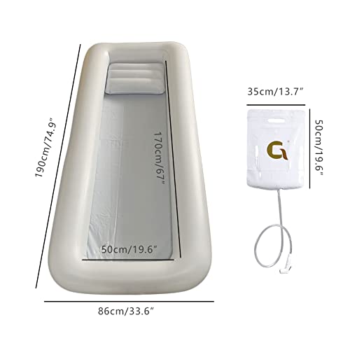 Twsoul Inflatable Portable Bathtub, Medical Inflatable Bathtub Shower, Bath Basin Kit, Pvc Portable Bathtub With Electric Air Pump, For Elderly, Disabled, Bedridden Patients, Handicapped, Pregnant #TOP1