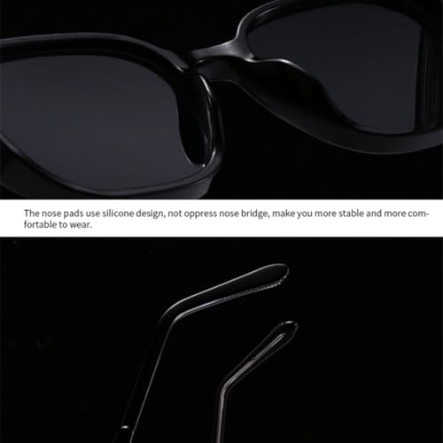 Lunettes de soleil polygonales rivets rétro dégradé UV400 - 3