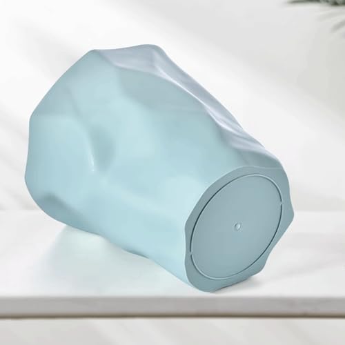 Caneca de basura simple sin tapa azul 12L para hogar miniatura 3
