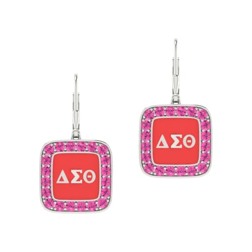 Delta Sigma Theta �C�������O �����p 925�X�^�[�����O�V���o�[ �N�b�V�����^ �V���o�[�C�������O ���b�h�L���[�r�b�N�W���R�j�A �W���G���[�M�t�g�p (DSTE008-W-R)