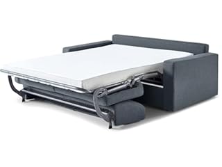 Habitat et Jardin Canapé Convertible Express en Tissu Diana - Couchage 140 cm - 3 Places - Gris