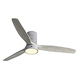 Sofucor Low Profile Ceiling Fan with Lights Flush Mount Modern Ceiling Fan with Remote Control...