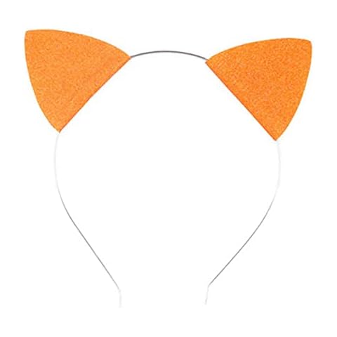 ZOONAI Glitter Cat Ears Headband for Parties Cover