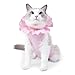 Uqezagpa Comfortable Cats Recovery Bodysuit for Wound Protections Antileak Surgical Recovery Suit for Castration Cats After