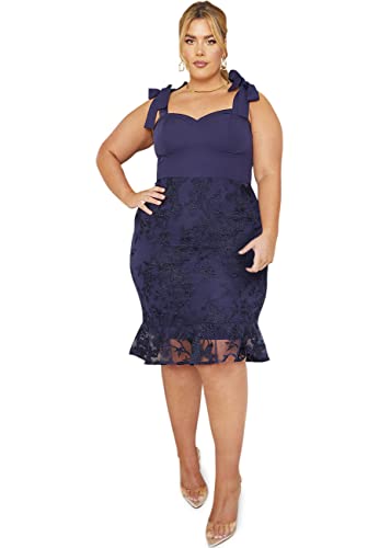 Robe moulante brodée Chi Chi London aux finitions haute couture