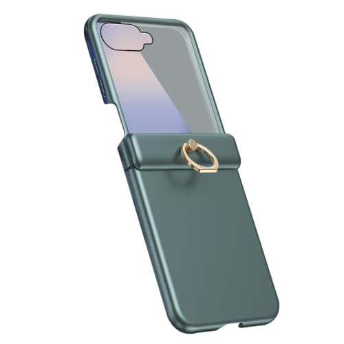 Coque Samsung Z Flip 8 haut de gamme avec anneau galvanisé vert - 2