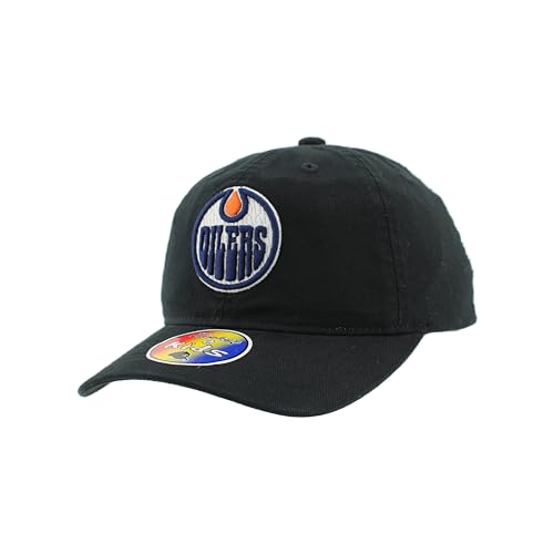 Edmonton Oilers NHL Officially Licensed Youth Adjustable Hat Scholarship Icon Black