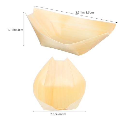Platos desechables forma bote estilo japonés 8.5 cm miniatura 2